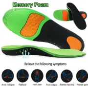 Orthotic Insoles Arch Support Flat Foot High Plantar Feet Fasciitis Pad Insert X