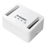 Metal Timed Lock Box,Time Lock Box with Child Lock and LED Display,Self-Control Timer Locker for Phones, Snacks, Alcohol White