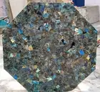 18" Octagon Labradorite Sofa Center Table Top Luxury Console Bar Furniture Decor