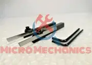 MINI LATHE PARTING CUT OFF TOOL HOLDER SET OF 2 - 8MM & 6MM SHANK + M2 HSS Blade