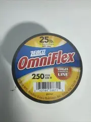 Zebco Omniflex Monofilament High Strength Fishing Line 25 Pound Tested 250 Yards