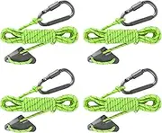Tie Down Straps Ratchet | Reflective Camping Rope Small Ratchet Straps with Carabiner - Camping Tent Tarps, Hiking Accessories for Tent Fixing, Handbags