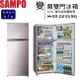 SAMPO 聲寶 610L 一級能效星美滿極光鈦雙門變頻冰箱 SR-C61D(R6)◆送14吋電風扇