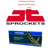 JT Front Rear Sprocket Kit 14T 50T and 520 Standrad Chain Kawasaki KX250 99-08