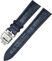 [VEVEL] Genuine Leather 19mm 20mm 21mm 22mm Watchband For Jaeger LeCoultre Master Moonphase Black Blue Brown Green Cowhide Watch Strap