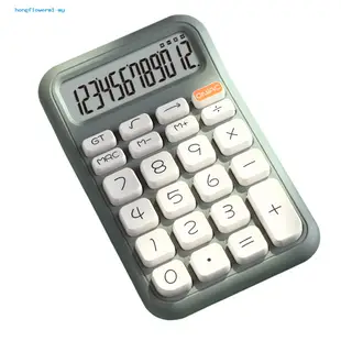 Hongflower-calculator 大屏幕 12 位顯示易讀耐用桌面計算器,適用於辦公室學校家庭