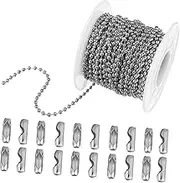 DOITOOL 10m Long Metal Bead Chain Jewelry Making Chain for Bracelet Necklace Diy Jewelry Kit