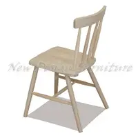 在飛比找蝦皮購物優惠-歐式全實木水洗白鄉村風格背四線餐椅