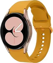 For Samsung Galaxy Watch 5 Band 40mm 44mm/Galaxy Watch 5 Pro Band 45mm/Galaxy Watch 4 Band 40mm 44mm/Galaxy Watch 4 Classic Band 42mm 46mm, 20mm Silicone Bracelet Sport Strap Women Men Wristband
