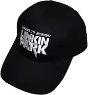 [Rock Off] Linkin Park - Unisex Minutes to Midnight Baseball Cap, Color Black, Size: O/S, Black, One Size