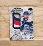Columbus Blue Jackets Card Lot 2 Liam Foudy - Calvin Thurkauf Rookie Patch Auto