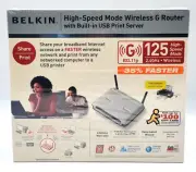 Belkin F5D7231-4P High-Speed Mode Wireless G Router Built-In USB Print Server