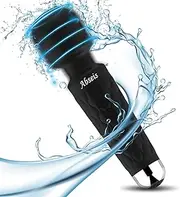 Abseis Mini Handheld Massagers, Portable Waterproof Neck Leg Shoulders Back Massagers with Suprise Gift-Black