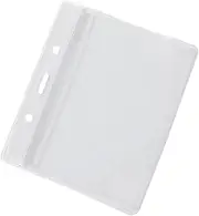 STOBOK Plastic Badge Holders Lanyard 100pcs Id Tag Ropes Holders for Office School Events