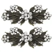 2pcs Sweater Clips, Cape Cloak Clasp Shawl Collar Clasp(Bronze, 2.17" x 0.98")