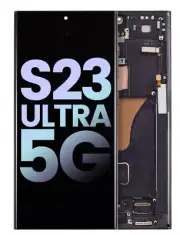 OEM Original Samsung Galaxy S23 Ultra 5G OLED Display black Frame (Service Pack)
