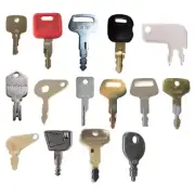 Set of 16 Ignition Keys Fit Most Heavy Industrial/Construction Equipment Models