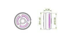 在飛比找樂天市場購物網優惠-免運 11MM耳機單元碳納米管+鈹復合膜 重低音人聲均衡解析