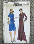 Uncut Vogue Pattern 8954 Shirtdress Dress Suitable for Knits 1970s