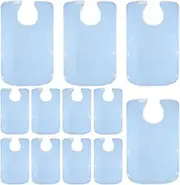 DJAPWPX Washable Adult Bib for Elderly, Adjustable Clothing Protector, Large Coverage Feeding Bib for Disabled Adults Nursing Home