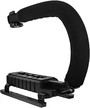 TEHAUX Phone Stabilizer Rig Portable Camera Stabilizer with Grip Handle Cold Shoe Mount for DSLR Cameras Lightweight Filming Accessories for Outdoor Video Recording