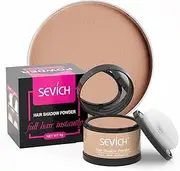 Sevich Hairline Powder，Instantly Conceals Hair Loss, Root Touch up Powder, Hair Shadow Toppers for Women & Men, Touch Up for Thinning Gray Hair, Windproof & Sweatproof, Light Brown