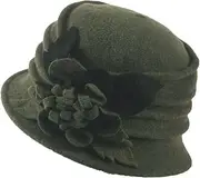 [Wimdream] Women's Winter Warm 100% Wool Beret Beanie Cloche Bucket Hat 1920s 50s