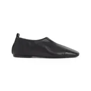[Dries Van Noten] Dries Van Noten-Black Leather Loafers-Donna 38 IT