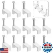 Cable Clips Nail in Cable Clips 100 Pcs 8mm Flat Ethernet Cable Wall Clips Ca