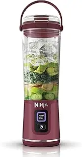 [NINJA] Blast BC151EUCR Portable Blender/Blender/Smoothie Maker, 530 ml Cup, Leak-proof Lid, Powerful Mini Stand Mixer, Wireless & Rechargeable, Crushes Ice & Fruit, Cranberry,