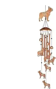 Dog Wind Chimes for Outside | Outdoor Wind Chimes - Dog Wind Bells, Yard Decorations, Iron Art Garden Decor, Housewarming Ornaments