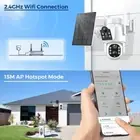 4K HD 8MP Solar Security Dual Lens Camera Outdoor Home Wifi Wireless IP PTZ CCTV