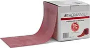 TheraBand Resistance Bands, 45.5m Roll Professional Latex Elastic Band For Upper & Lower Body & Core Exercise, Physical Therapy, Pilates, At-Home Workouts, & Rehab, Red, Medium, Beginner Level 3
