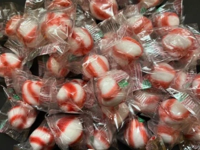 PEPPERMINT PUFFS- Meltaway Peppermint Candy - BULK CANDY- {ONE POUND}