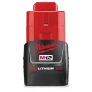 MILWAUKEE 12V RedLithium™ 3.0Ah Compact Battery M12B3