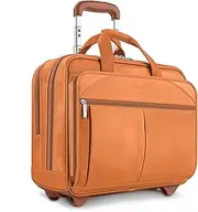 Solo Walker 15.6 Inch Rolling Laptop Case, Tan (Brown/Brown) - D529-1