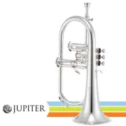 Jupiter JFH1100RSQ Silver Plated Body Key of Bb Flugelhorn With Case