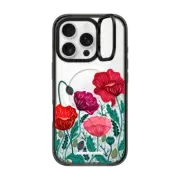 iPhone 16 Pro Impact Ring Stand Case MagSafe Compatible Poppy Field