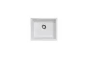 CARYSIL Salsa Granite Kitchen Sink - 533 x 457mm Single Bowl - Snova White - Top/Under Mount