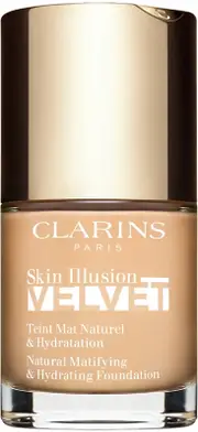Clarins Skin Illusion Velvet liquid foundation with a matte finish and a nourishing effect, colour 103N 30 ml