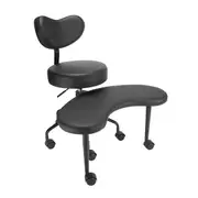 Lauft Criss Cross-Legged Meditation Chair ADHD Chair with Lumbar Support Backrest - Black