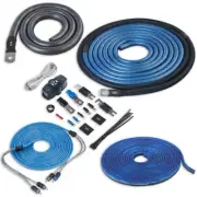 NVX XKIT02 100% OFC Copper 1/0 Gauge Car Amplifier Install Kit w/ 2-Ch RCA