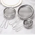 Handheld Kitchen Sieve Strainer Twill Screen Stainless Steel Flour