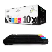 10x Toner for Xerox WC7425RBX WC7425FLX WC7428FX WC7435RLX WC7428 WC7435RBX CMYK