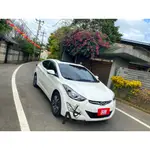 【FB搜尋桃園阿承】現代 超人氣ELANTRA EX旗艦跑8萬 2015年 1.8CC 白色 二手車 中古車