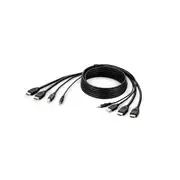 TAA DUAL HDMI/USB/AUD CBL, HDMI M/M; USB A/B, 10'