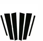 LUMIXE 6PCS Polished Pillar Posts, for VW, for T-Cross T Cross 2019-2021, Window Trim Cover BC Column Sticker Auto Window Pillar Molding