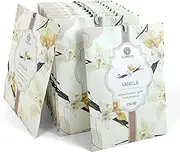 Vanilla Scented Sachets - 12 Pack, Long-Lasting Home Fragrance Sachet Bags, Large Fresh-Scented Packets, Scented Sachets for Drawer and Closet