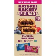 Nature's Bakery Fig Bar, Variety Pack, 2 oz, 40-count Healthy Snacks FREE SHIP