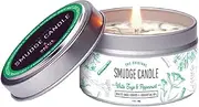 Soul Sticks White Sage and Peppermint Smudge Candle Wax Soy Based 100g